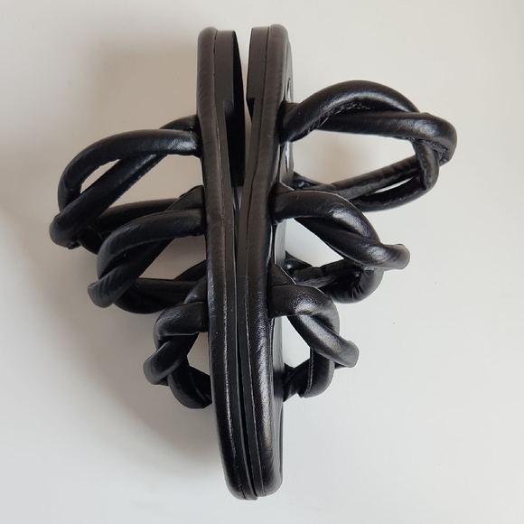 Steve Madden Tangil Sandal Women's Leather Women's Sandals Black Size 6.5 - Picture 8 of 11